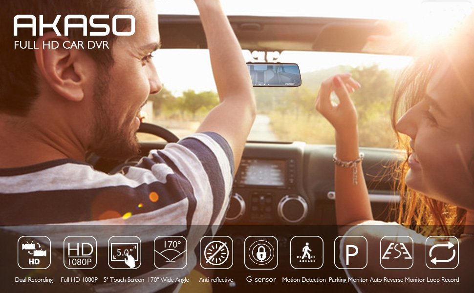 AKASO Mirror Dash Cam Review AKASO Mirror Dash Cam Review